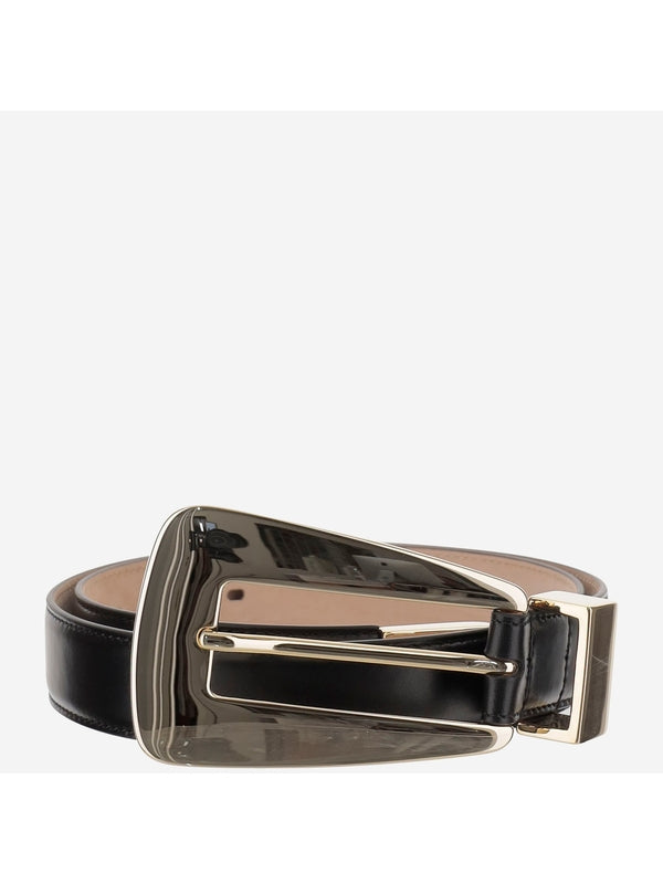 Lucca Metal Buckle Leather Belt