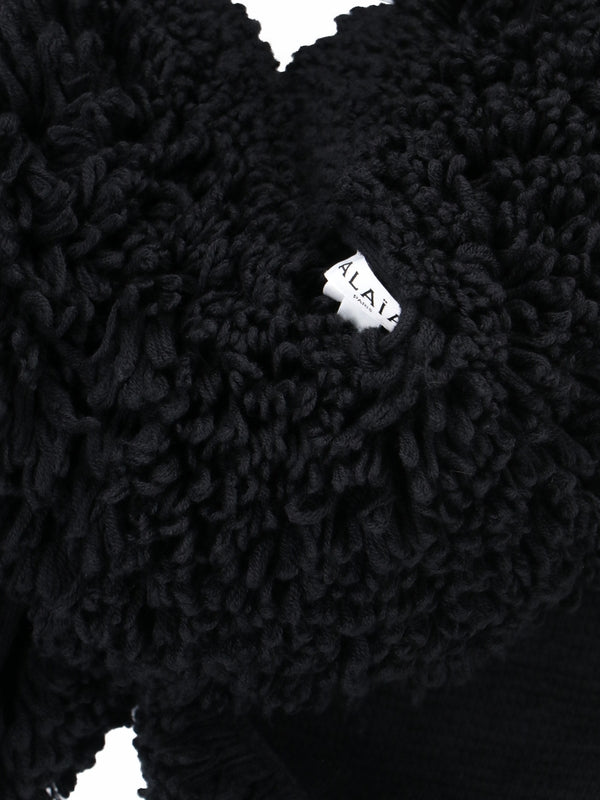 Black Wool Muffler - Jente