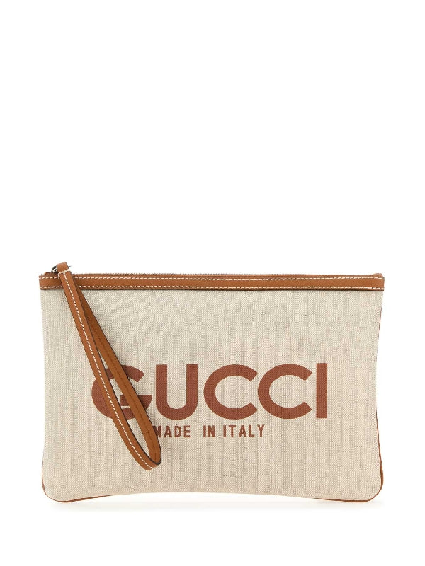 Logo Embroidery Canvas Pouch