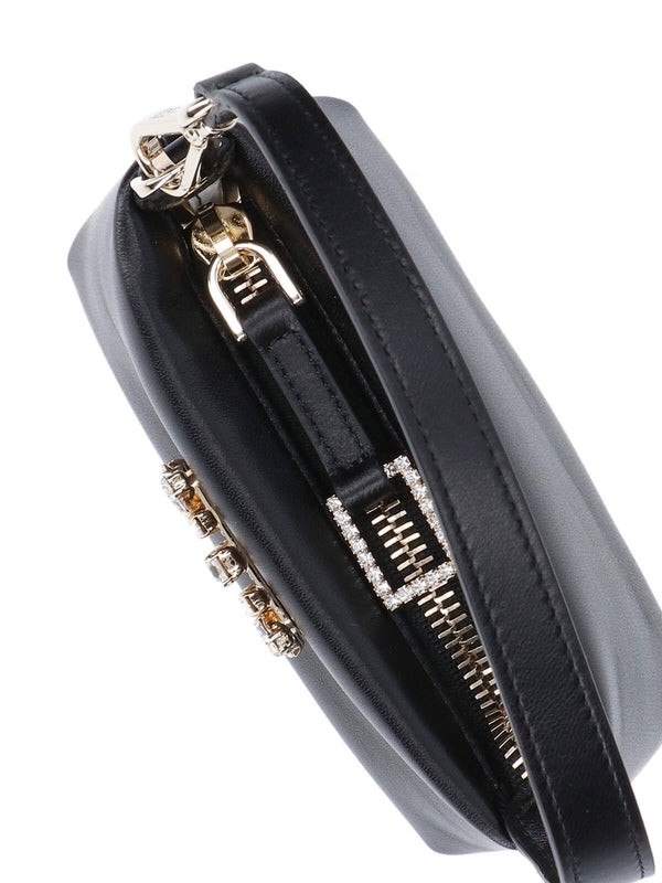 Nightlily Jewel Embellished Leather Micro
  Bag