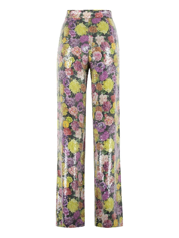 Zaino Floral Sequin Pants