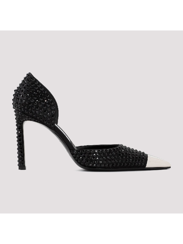 Area Dagger Rhinestone Pumps Heel