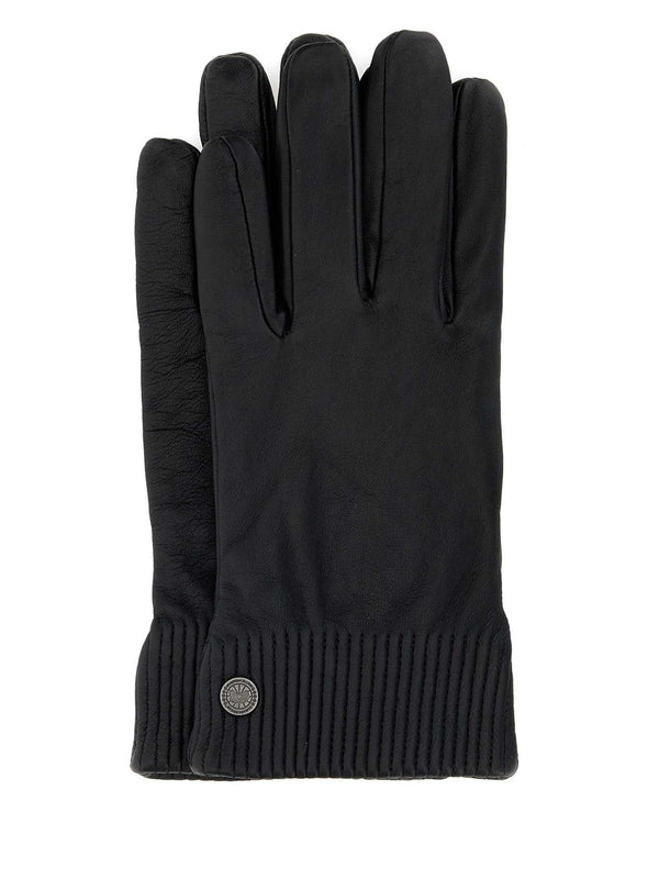 Canada Goose Black Leather Gloves