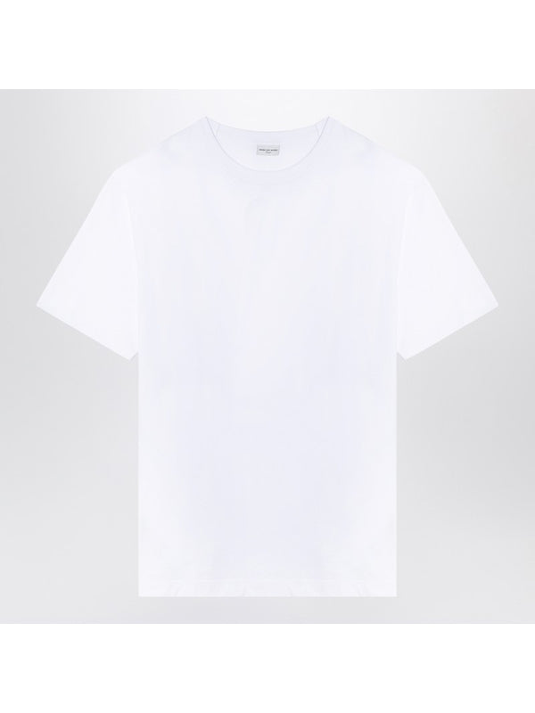 Basic Crewneck Cotton Short Sleeve T-shirt