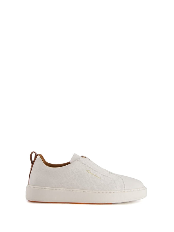 Logo Leather Low Top Sneakers