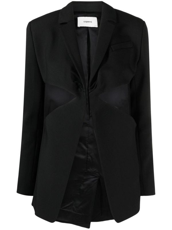 Twist Cut-out Single-breasted Jacket