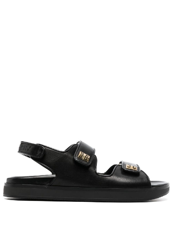 4G Metal Logo Velcro Strap Sandal