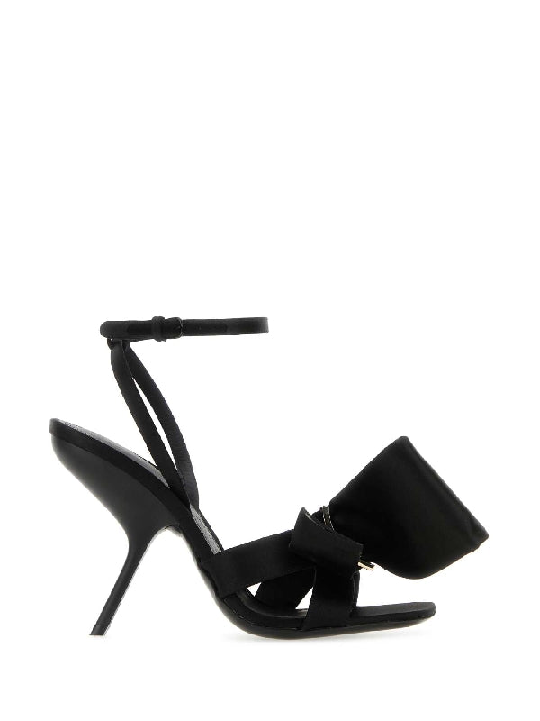 Asymmetric Bow Sandals Heels