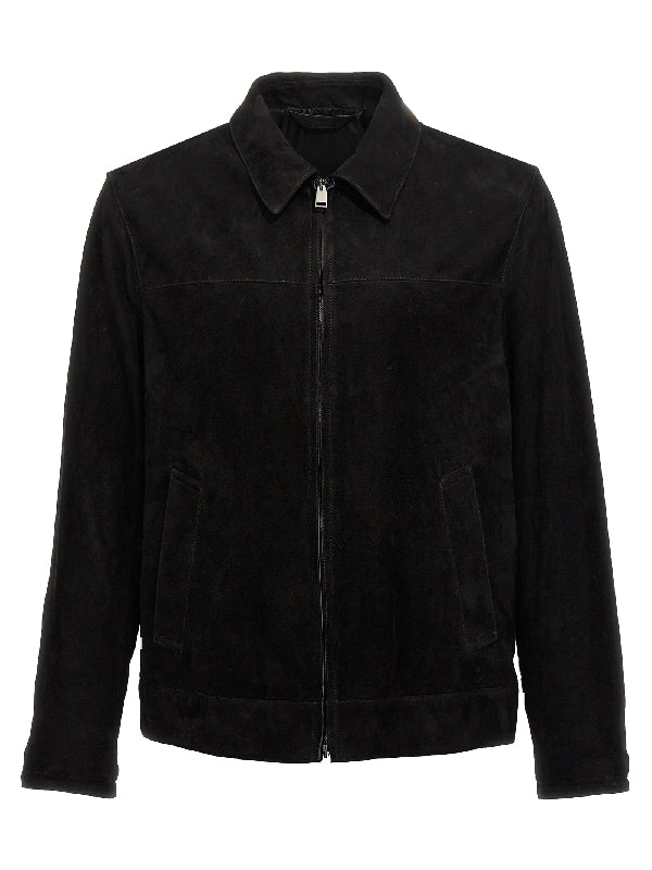 Suede Zip-Up
  Jacket