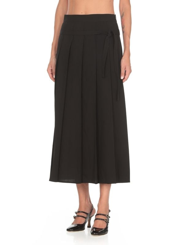 Wool Pleated Skirt