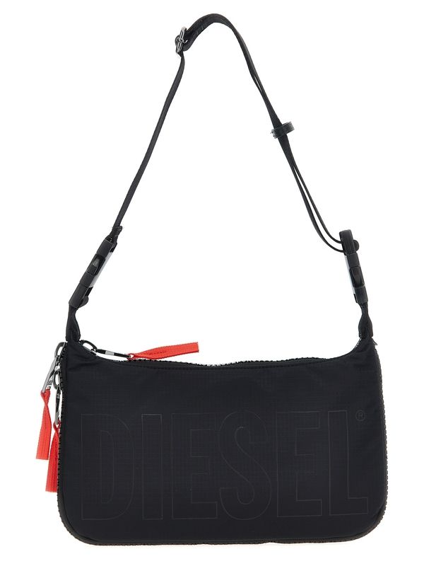 Zip D Nylon Shoulder Bag