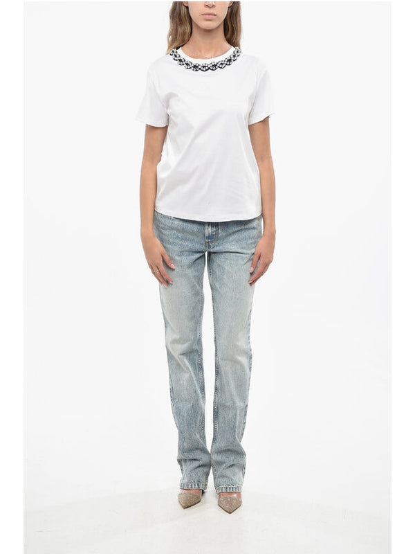 Valentino White Half Sleeve