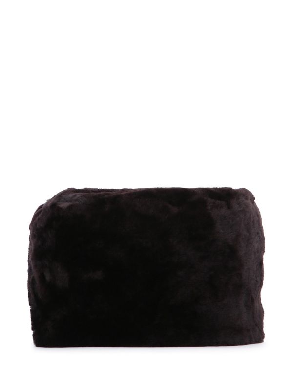 Pillbox Shearling Hat