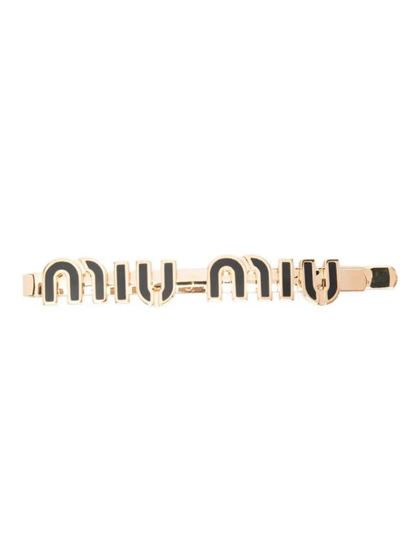 Miu Miu Black Gold Hair Pin