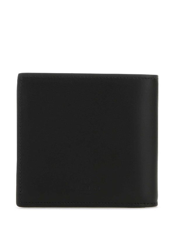 Vltm Logo Printed Leather Bifold Wallet