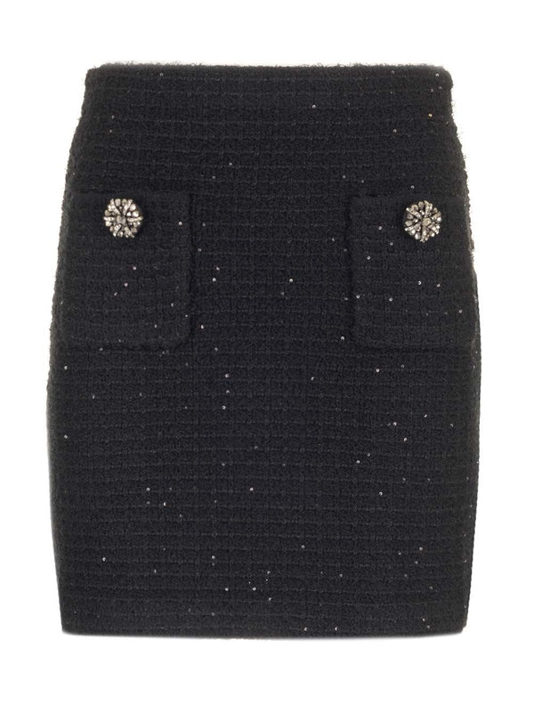 Textured Knit Mini Skirt