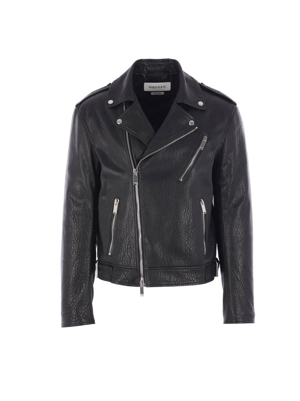 Alexander Mcqueen Black Biker