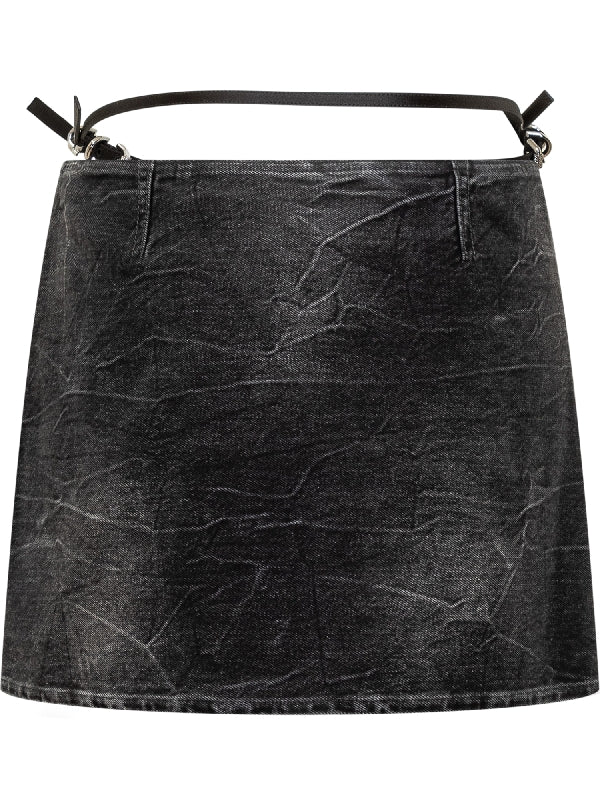 Voyou Strap Denim Skirt