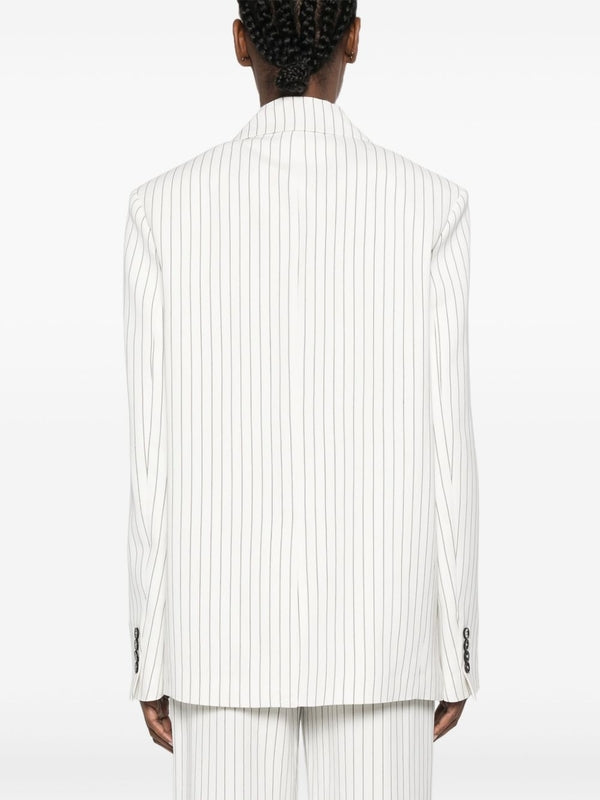 Stripe Double Breasted Jacket