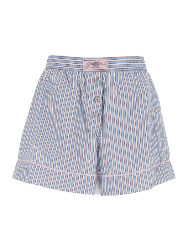 Logo Patch Stripe Shorts