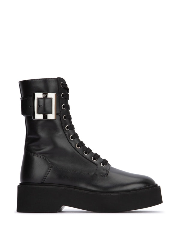 Vibe Rangers Leather Lace-up Boots