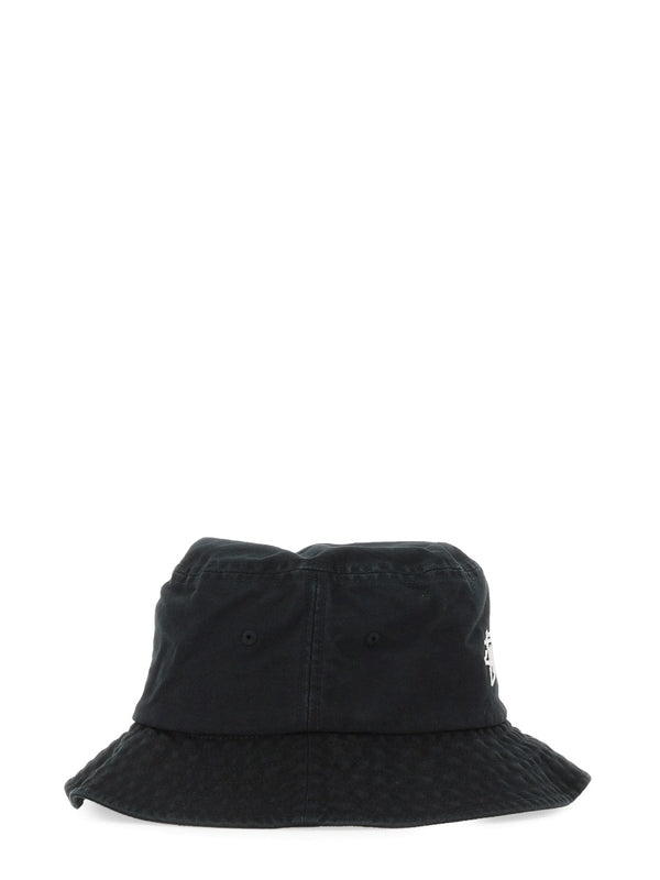 Logo Embroidered Cotton Bucket Hat