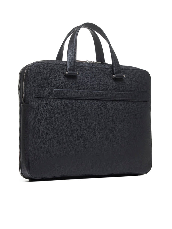 Black Calfskin Tote Bag