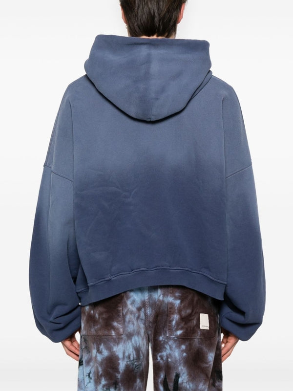 Printed Oversized Cotton Hoodie