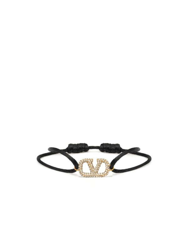 Crystal V Logo Bracelet