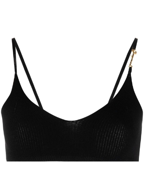 Pralu Logo Plaque Bra Top