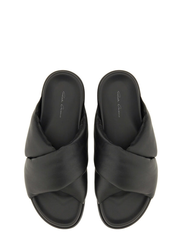 Chunky Leather Slides