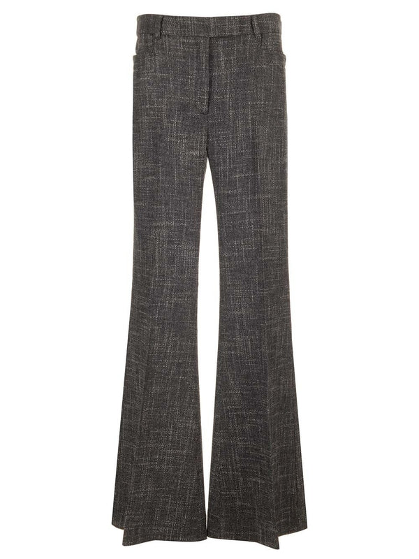 Wool Blend Flare Pants