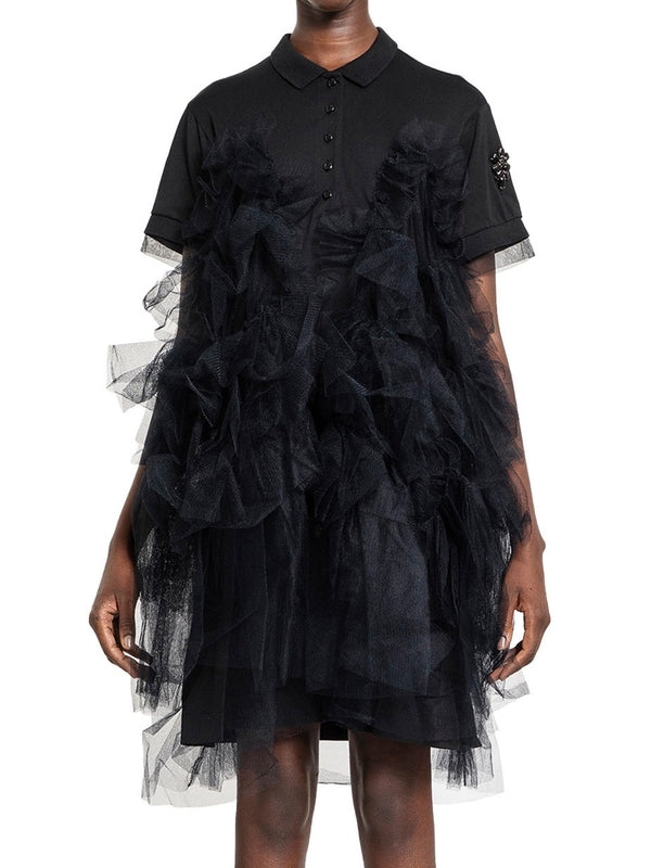 Frill Tulle Polo Dress