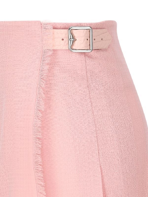 Buckle Detail Back Pleat
  Skirt