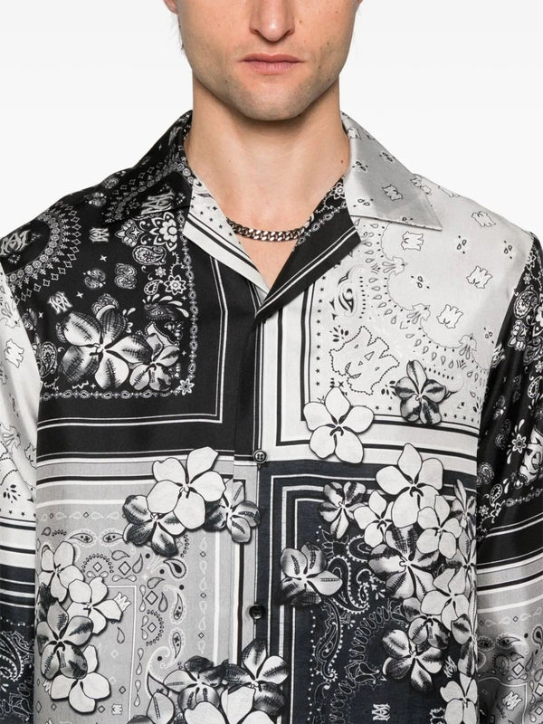 Bandana Print Long-Sleeve Shirt