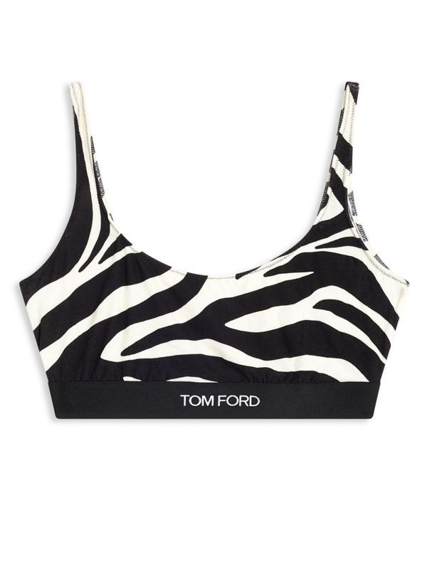 Logo Banding
  Animal Pattern Bra