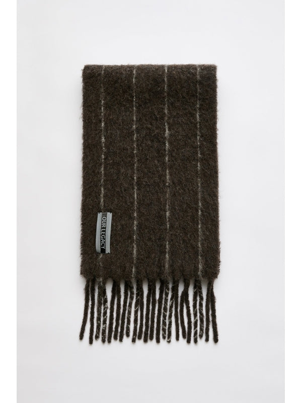 Our Legacy Estate Brown Stripe Scarf