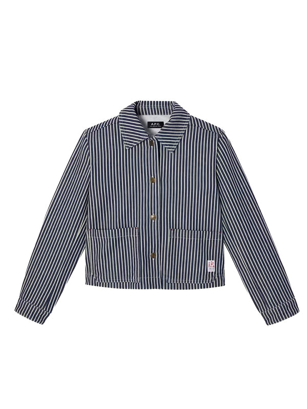 A.P.C. Blue Striped Jackets
