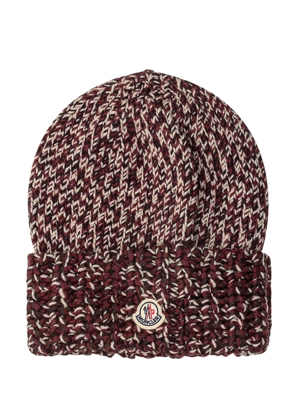 Moncler Burgundy Beanies