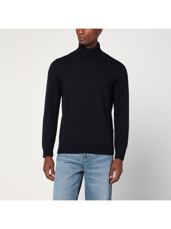 Drumohr Navy Knitted