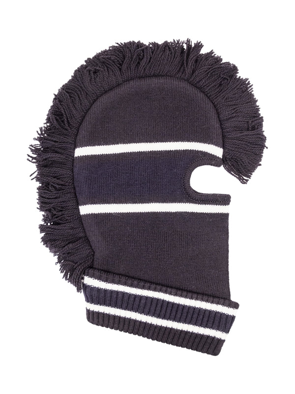 Fringe Detail Wool Balaclava