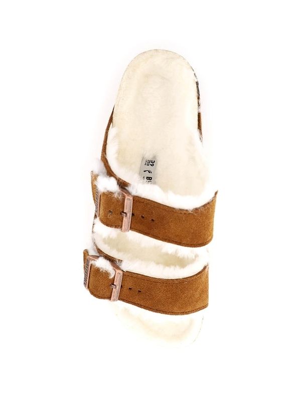 Arizona Shearling Suede Sandals