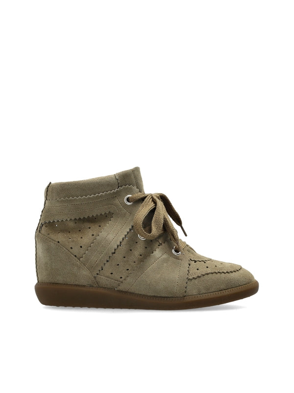 Bobby Suede Leather High-Top Sneakers