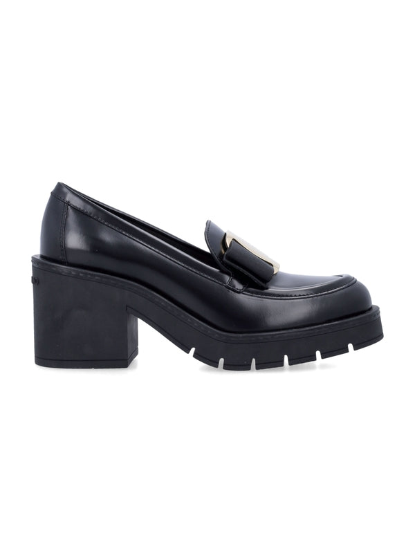 Vara Bow Chunky Sole Loafer Heels