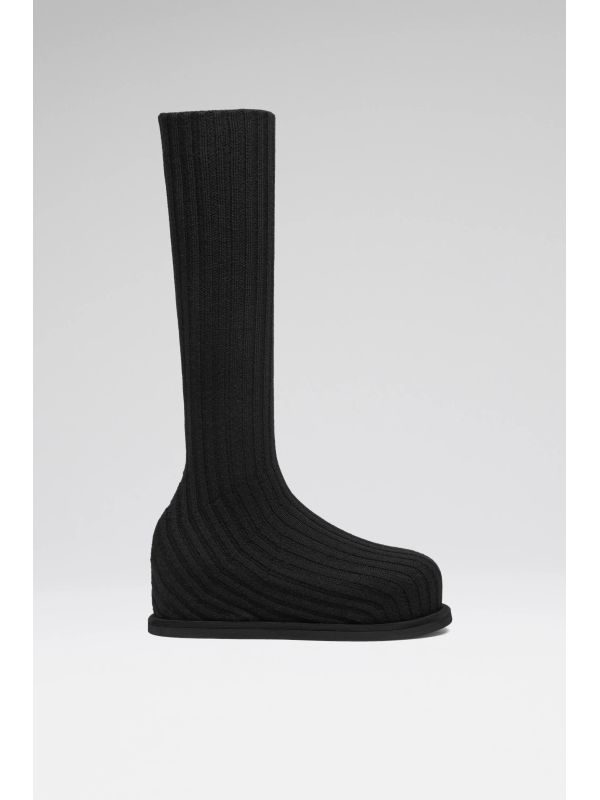 Veneda Wool Ribbed Middle
  Boots