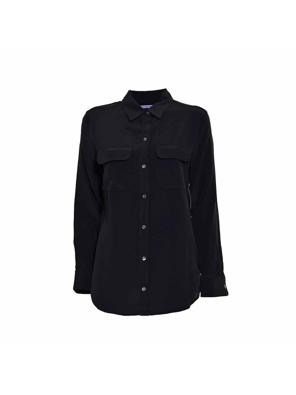 Equipment Black Shirts & Blouses