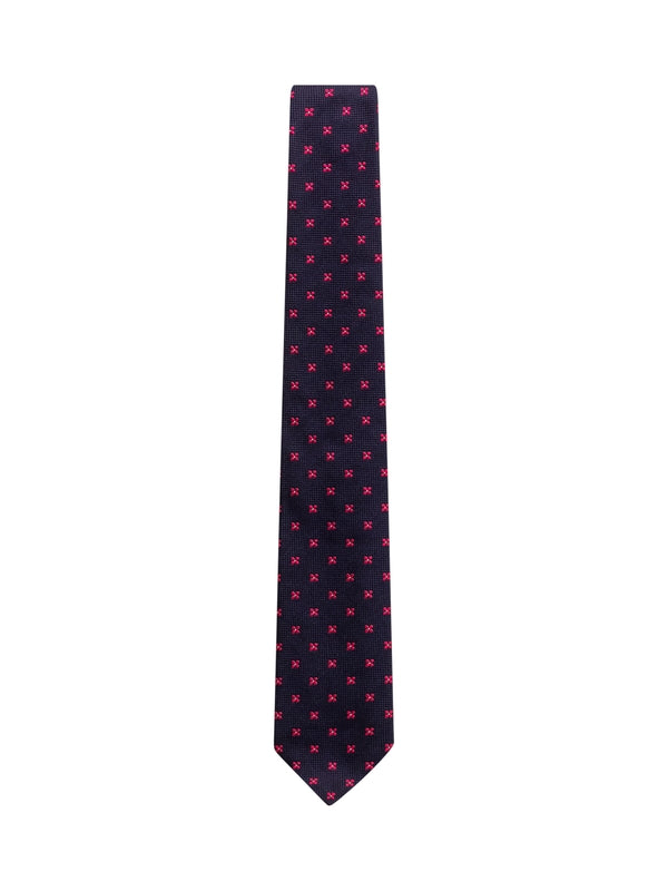 All-Over Pattern Silk Tie