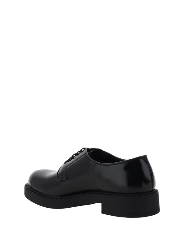 Black Patent Leather Lace-up Shoes