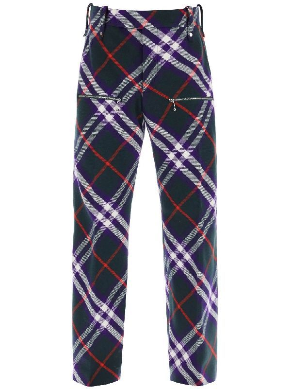 Allover Check Zipper Pocket
  Trousers