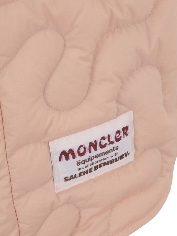 Back Logo Printing Quilted Nylon Jacket